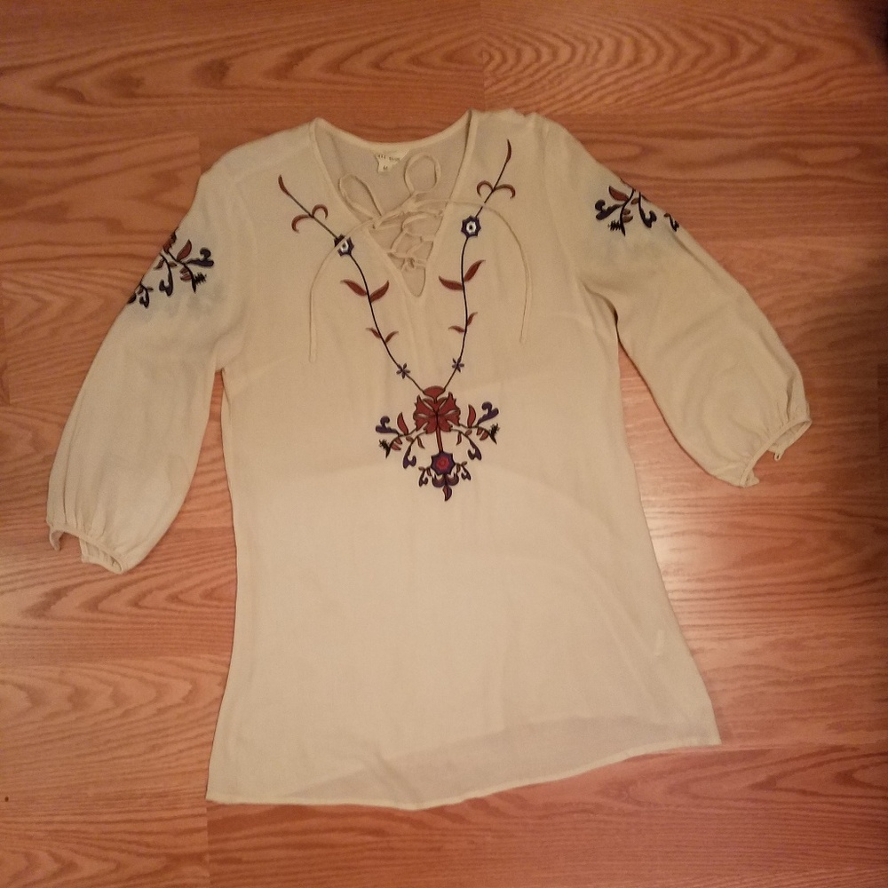 Floral stitch dress